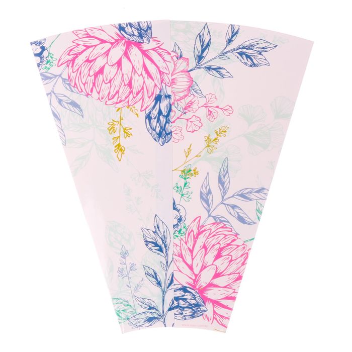 Конверт–конус для цветов «Чудесного настроения», 8 × 26,5 см