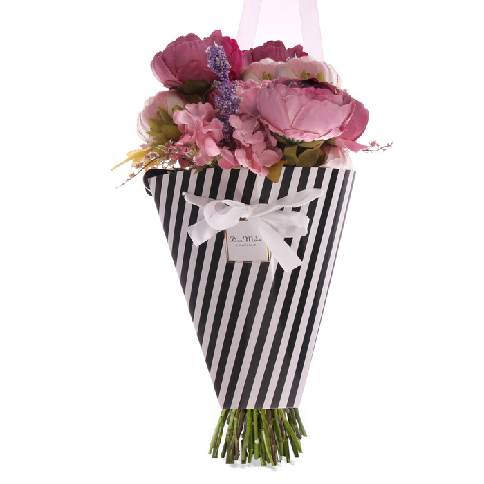 Конверт–конус для цветов «Для тебя с любовью», 8 × 26,5 см