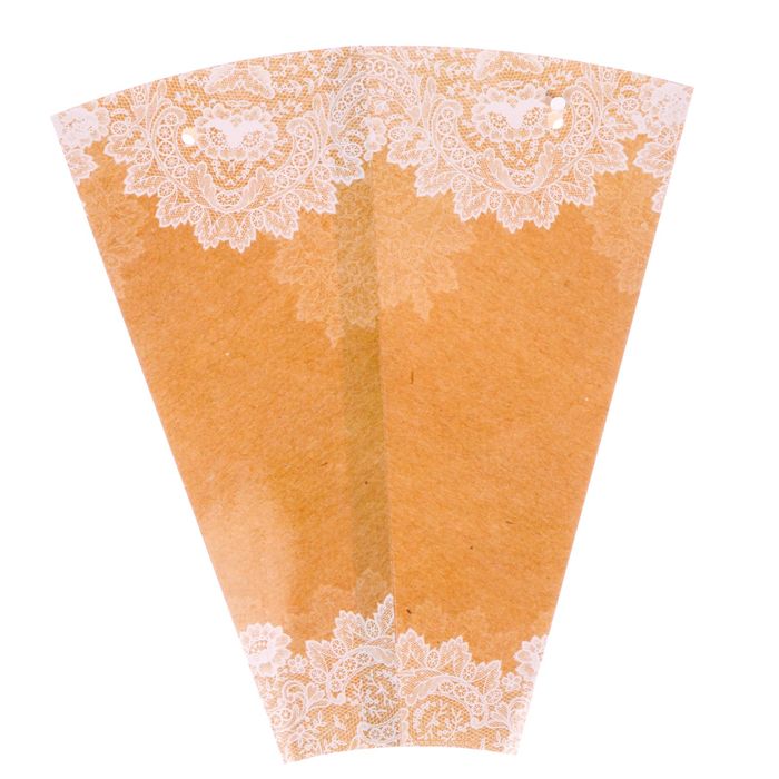 Конверт–конус для цветов «Узоры», 8 × 26,5 см