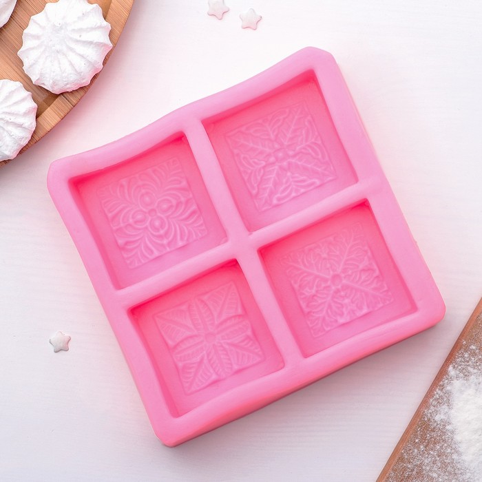 Молд 13,4х13х3 см "Окошко", 4 ячейки