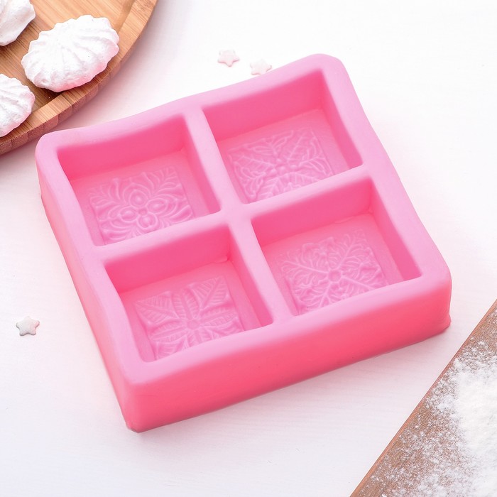 Молд 13,4х13х3 см "Окошко", 4 ячейки