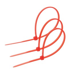 Хомут нейлоновый TUNDRA krep, для стяжки, 2.5х150 мм, цвет красный, в упаковке 100 шт.