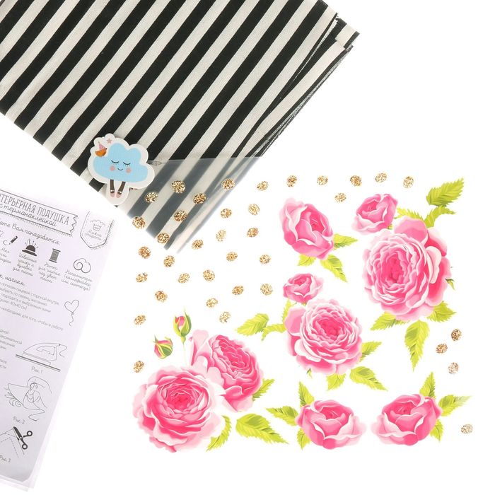 Интерьерная подушка «Весенний сад», набор для шитья, 26 × 15 × 2 см