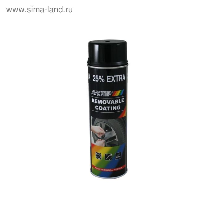 Эмаль винил черная глянцевая, 500 мл , MOTIP