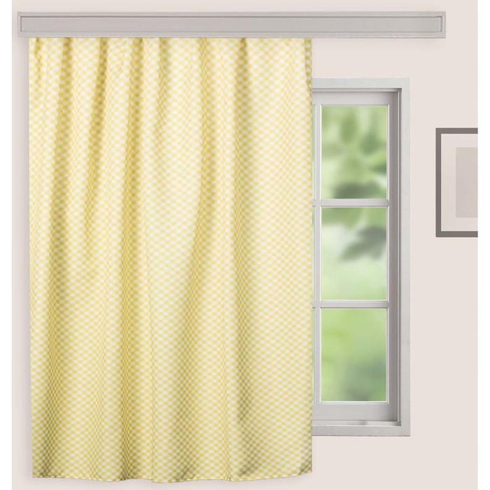 Штора для дома, "Санрайз", 150х170см, жёлтый, саржа, 220г/м, пэ100%