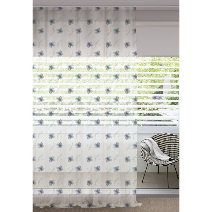 Тюль печать,"Уют", 150х170см, мультиколлор, вуаль, 55г/м, пэ100%