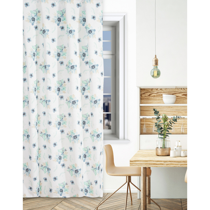 Штора для дома, "Уют", 150х170см, мультиколлор, саржа, 220г/м, пэ100%