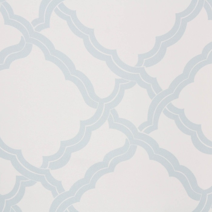 Тюль печать, "Ромб", 150х270см, синий/белый, вуаль, 55г/м, пэ100%