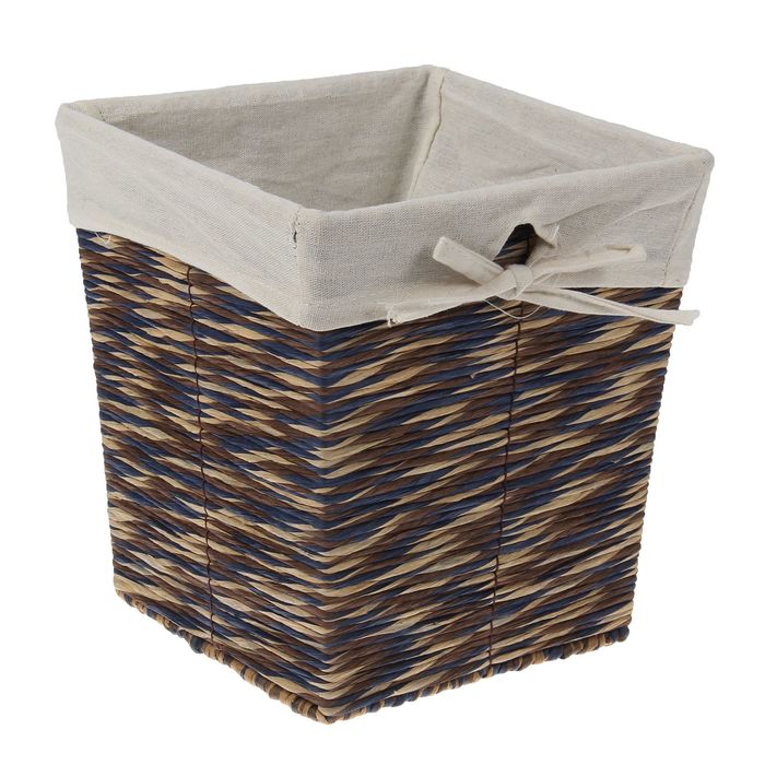 Корзина для хранения плетеная 23х23х25 см "Ретро"