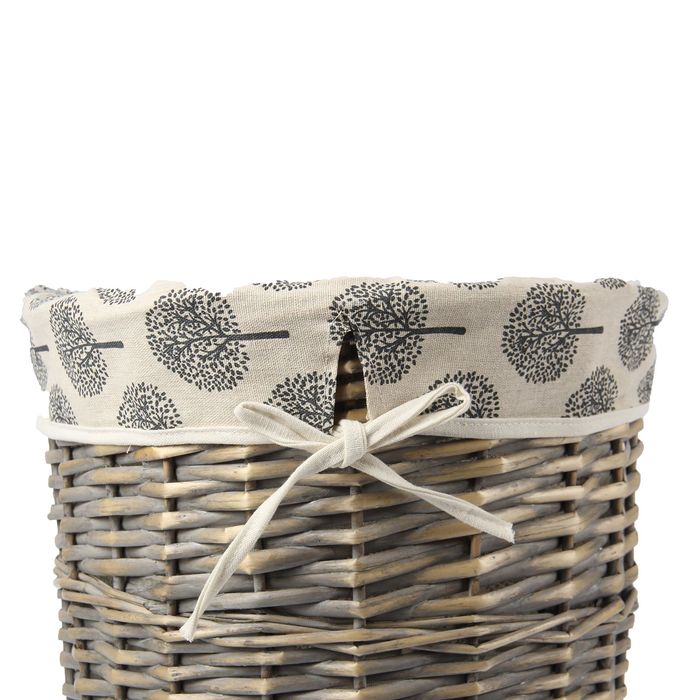 Корзина для белья плетеная овальная "Одуванчик" 49х37х54 см