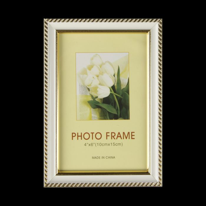 Фоторамка пластик 10х15 см "Эклектика" белая