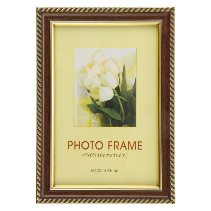 Фоторамка пластик 10х15 см "Эклектика" бордо