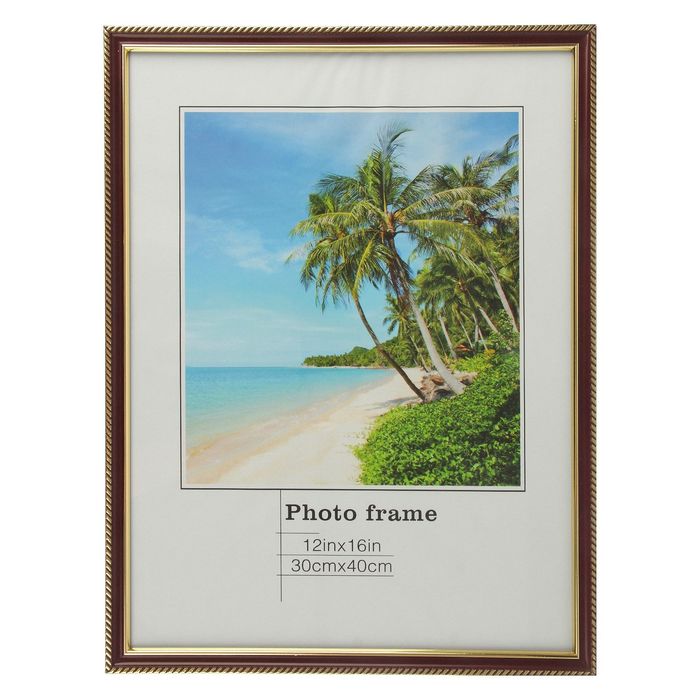 Фоторамка пластик 30х40 см "Эклектика" бордо