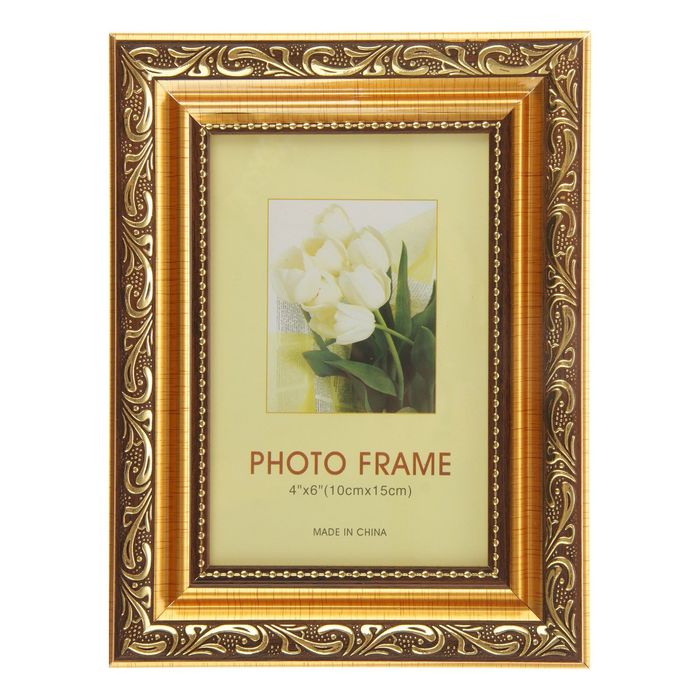 Фоторамка пластик 10х15 см "Гефест" тёмная