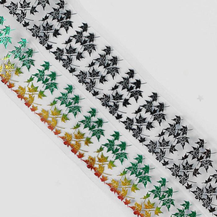 Слайдер-дизайн для ногтей "Узоры", цвета МИКС