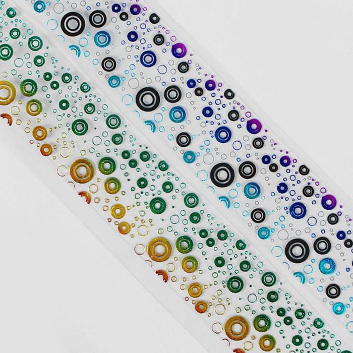 Слайдер-дизайн для ногтей "Узоры", цвета МИКС