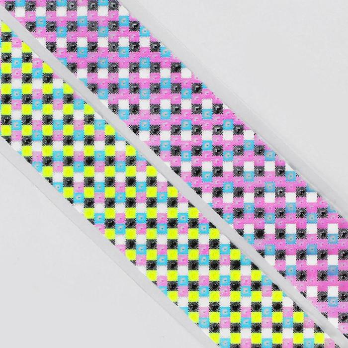 Слайдер-дизайн для ногтей "Неоновые узоры", цвета МИКС