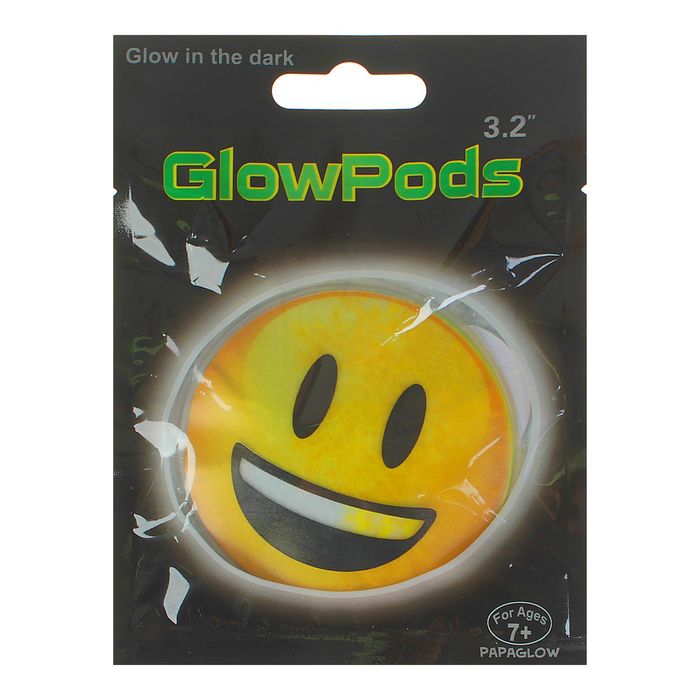 Неоновая наклейка "Смайл" улыбается