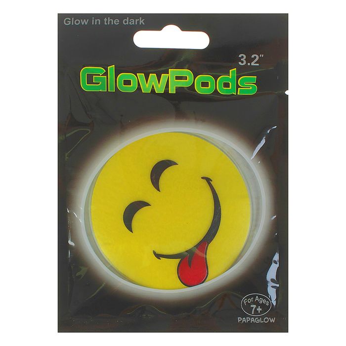 Неоновая наклейка "Смайл" язычок