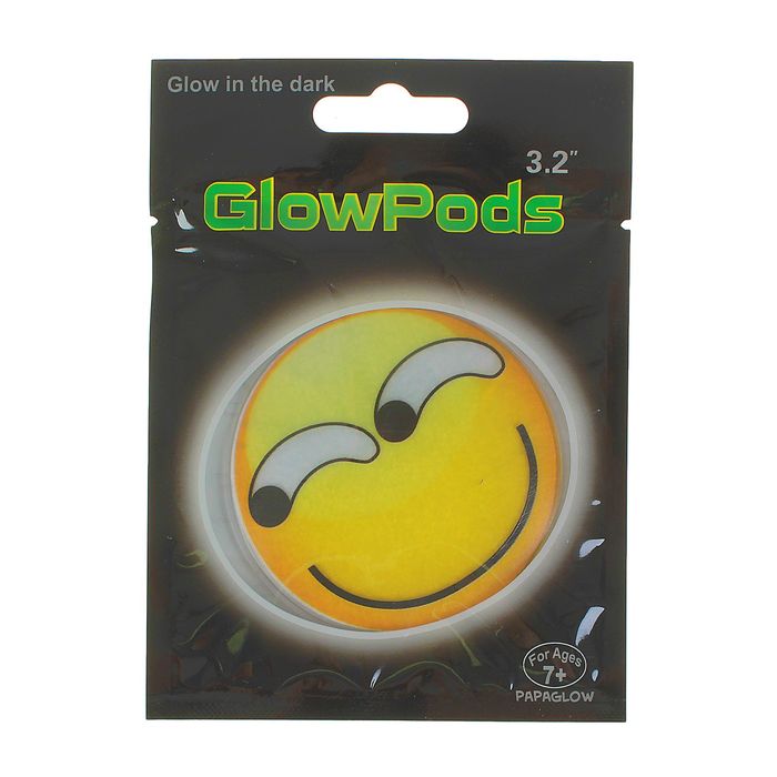 Неоновая наклейка "Смайл" хитрый