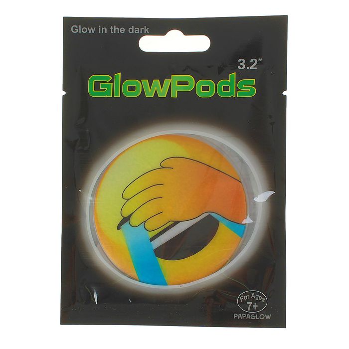 Неоновая наклейка "Смайл" смеётся