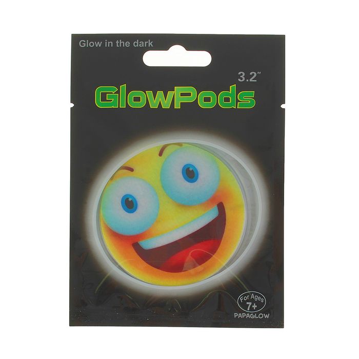 Неоновая наклейка "Смайл" большие глазки