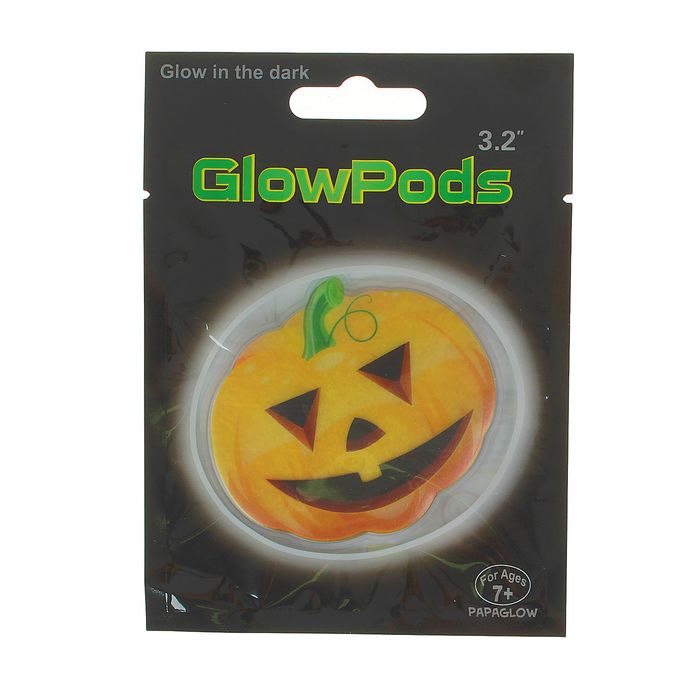 Неоновая наклейка "Тыква"