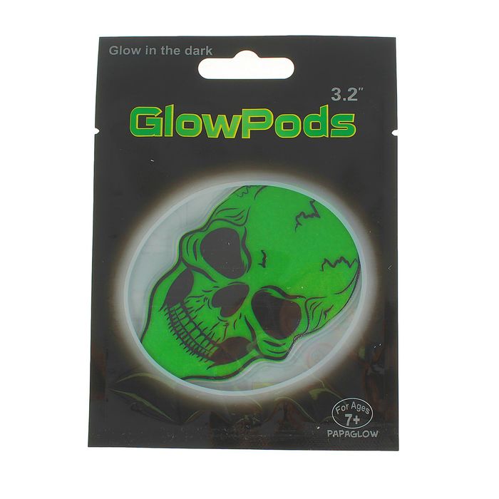 Неоновая наклейка "Череп"