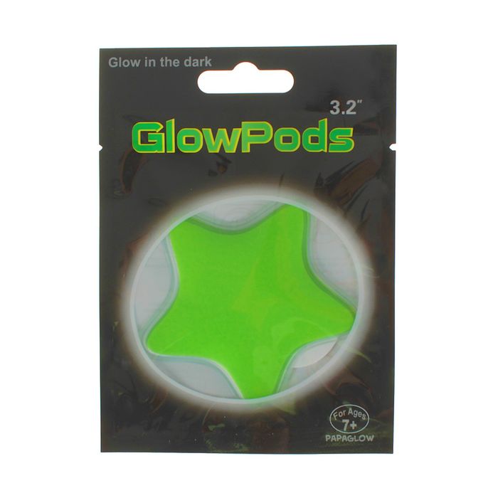 Неоновая наклейка "Звезда", цвета МИКС