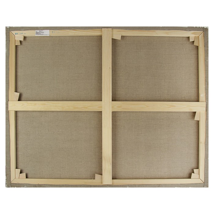 Холст на подрамнике лён 100% эмульсионный грунт 2*80*100 см среднезернистый, 245 г/м² Туюкан Живописный Т0003810