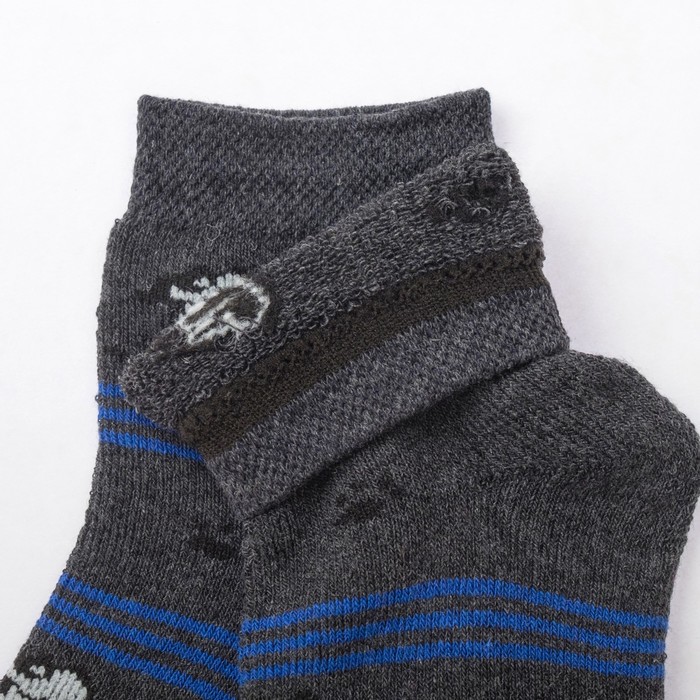 Носки детские плюшевые, цвет серый, размер 16-18