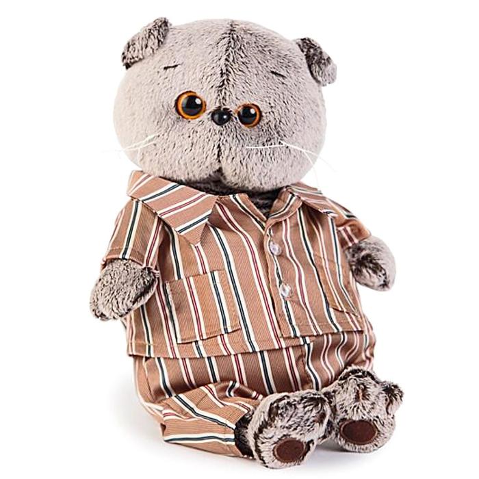 Мягкая игрушка "Басик" в шёлковой пижамке, 30 см