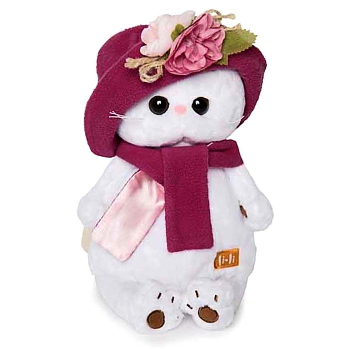 Мягкая игрушка "Кошечка Ли-Ли" в панаме и шарфе, 24 см