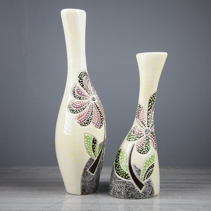 Набор ваз "Маракас" 2 шт  микс