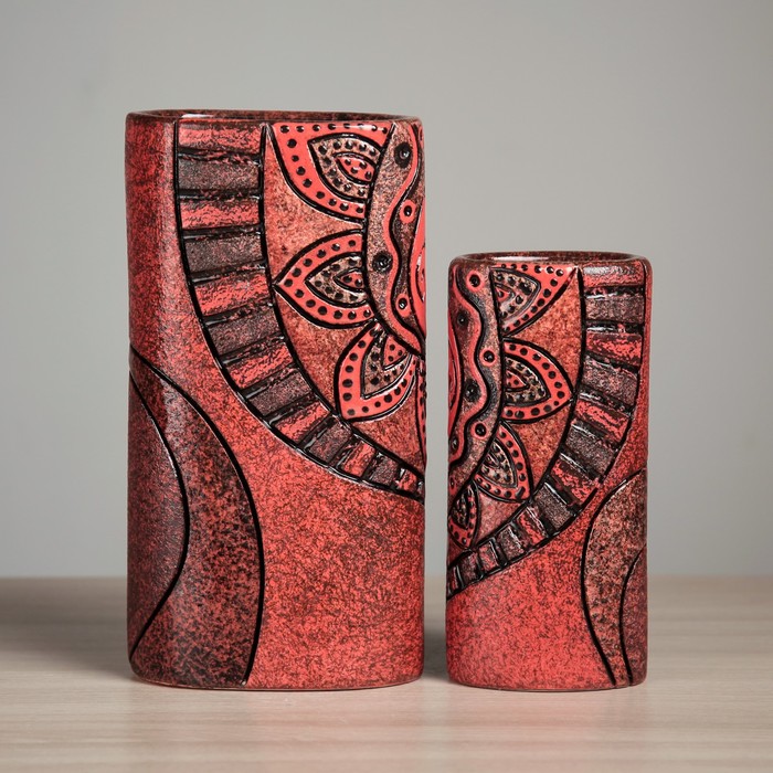 Набор ваз "Овал" 2шт микс