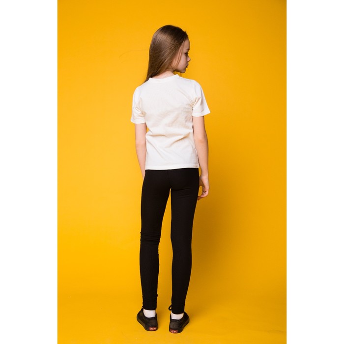 Брюки для девочки, рост 146 см, цвет чёрный К809