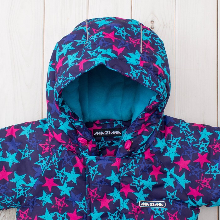 Зимний комбинезон для девочки, рост 74 см, цвет синий MW27108 _М