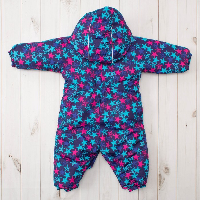 Зимний комбинезон для девочки, рост 74 см, цвет синий MW27108 _М