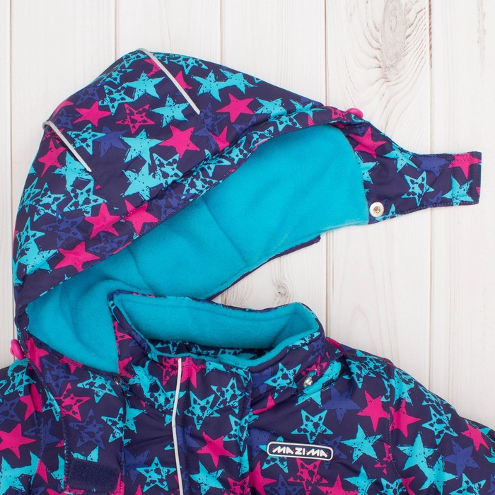 Комплект зимний для девочки (куртка и брюки), рост 110 см, цвет синий MW27102