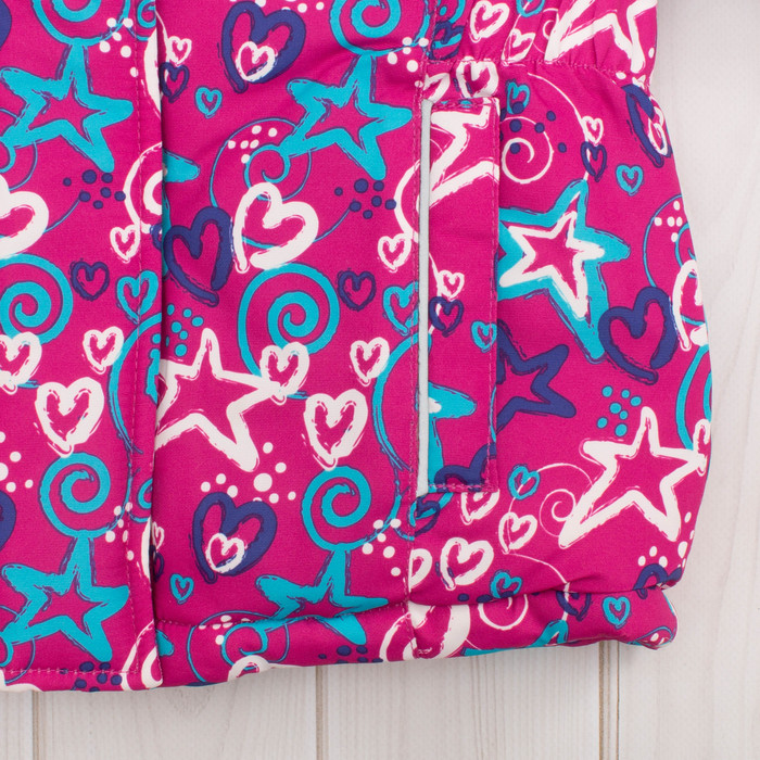 Комплект зимний для девочки (куртка и брюки), рост 92 см, цвет розовый MW27105 _М