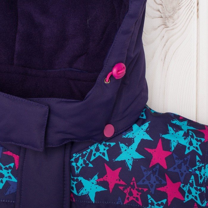 Парка зимняя для девочки, рост 122 см, цвет синий MW27110