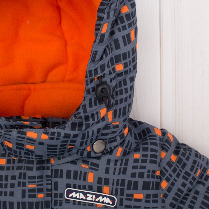 Комплект зимний для мальчика (куртка и брюки), рост 92 см, цвет серый MW27206 _М