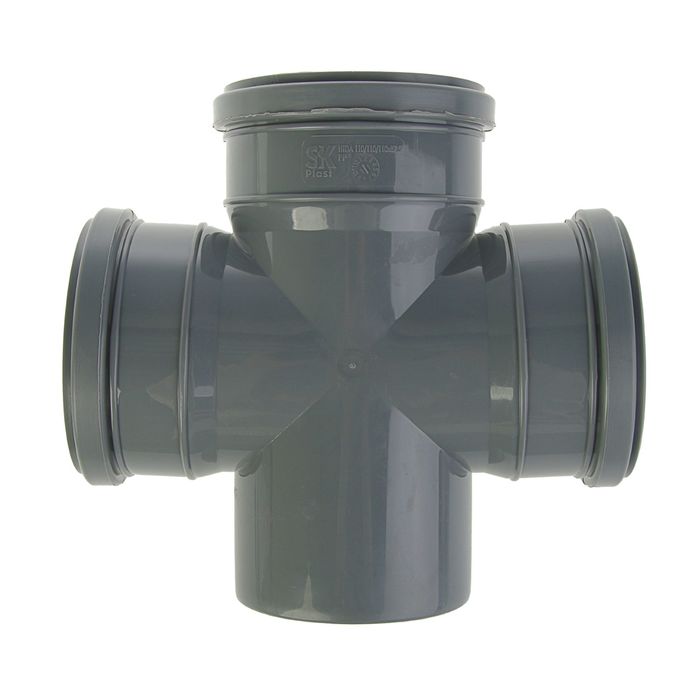 Крестовина канализационная SK-plast, 110 х 110 мм, 90°