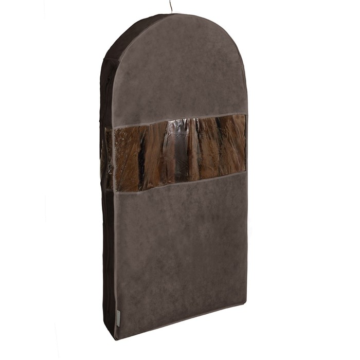 Чехол для шуб  LUX длинный, цвет коричневый