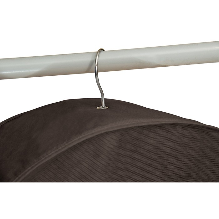 Чехол для шуб LUX короткий, цвет коричневый