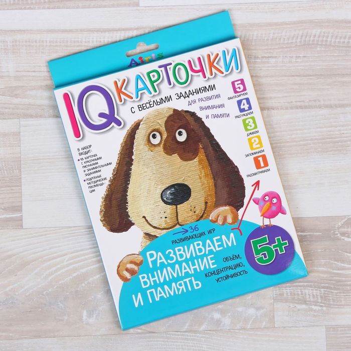 Обучающие карточки "Развиваем внимание и память 5+"