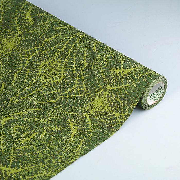 Бумага упаковочная крафт "Листья папоротника", 0.5 х 10 м