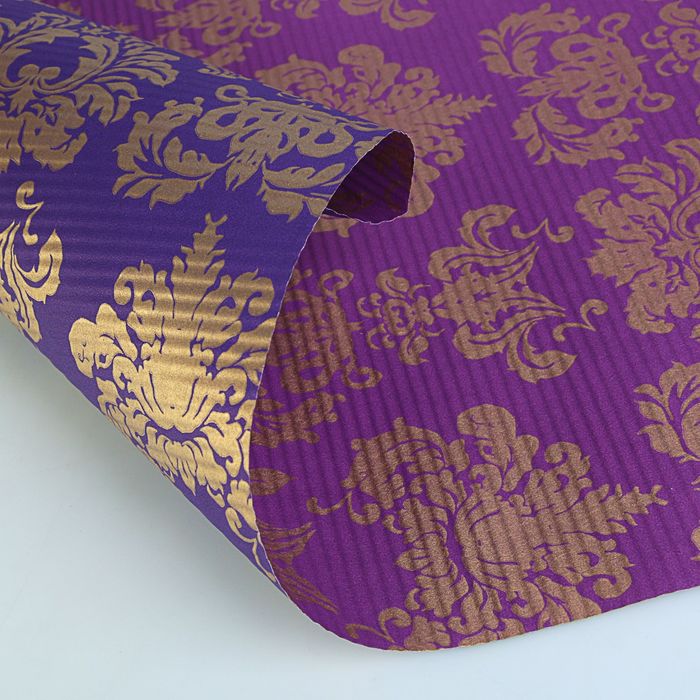 Бумага упаковочная двухсторонняя крафт "Дамаск", 0.5 х 10 м