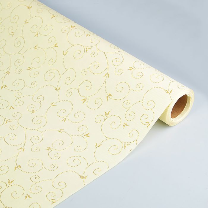 Бумага упаковочная крафт "Завитушки", 0.5 х 10 м