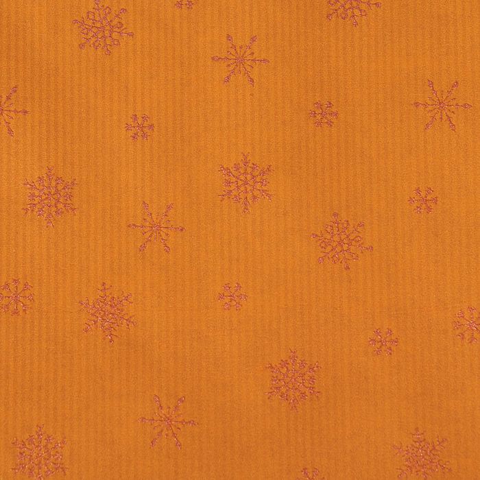 Бумага упаковочная крафт "Снежинки", 0.5 х 10 м